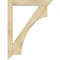 Ekena Millwork Westlake Traditional Rough Sawn Bracket w/ Offset Brace, Douglas Fir, 6"W x 36"D x 48"H BKT0604X36X48WTL01RDF - alternate 2